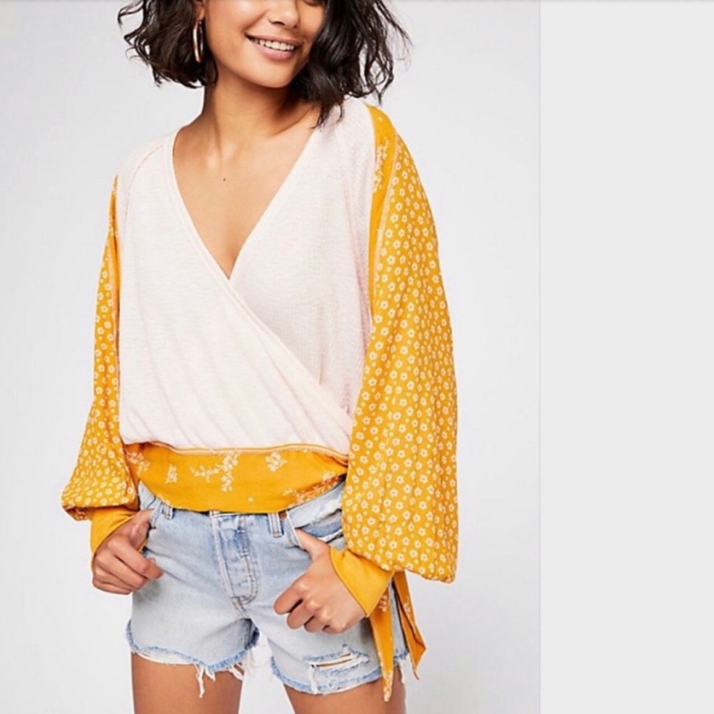 Free People Auxton Wrap Top